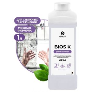 Высококонцентрированное щелочное моющее ср-во BIOS-K, 1 л. Grass