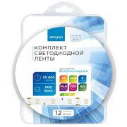 Комплект светодиодной ленты с аксессуарами 12В 14,4 Вт/м 5050 60 светодидов/метр 3000К IP20 APEYRON