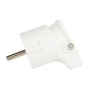 Вилка угловая 16А 250В с заземл. бел. TOKOV ELECTRIC TKL-PLUZ-C01