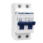 Выключатель автоматический модульный 2П 63А 4.5кА х-ка C TOKOV Electric TKE-PZ45-MCBI-2-63-C
