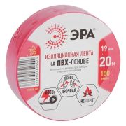 Изолента ПВХ 19ммх20м 150мкм красн. ЭРА ET1920RED