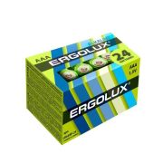 Батарейка щелочная 1,5 ААА LR03 BP-24 Alkaline ERGOLUX (уп.4шт.)