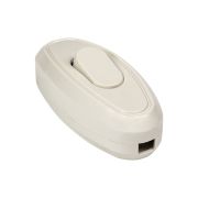 Переключатель на шнур 6А 250В IP20 бел. TKL-SW-C01