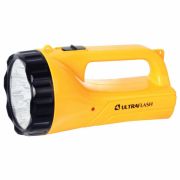 Фонарь светодиодный аккумуляторный Жёлтый 9 LED, 220В, 2 режима, SLA, Пластик, коробка LED3816SM