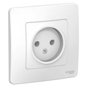 Разетка 1-м СП Blanca 16А без зазем.без защ.шторок бел.SE BLNRS000011