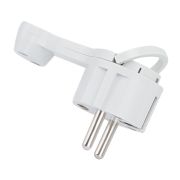 Вилка угловая с зазем.бел. СТЕЛС EKF