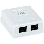 Розетка компьютерная 8Р8С (RJ45)UTP кат.5Е 2 порта