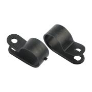 Скоба кабельная под винт 5мм черн. (уп.50шт)